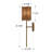 Boho Jute Rope Cylinder Wall Sconce with Brass Finish  Scalloped Edge Rustic Wall Lighting