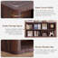 Bibliothèque moderne de 66 cm de hauteur avec 8 cubes, noyer-1857761376-1857761380