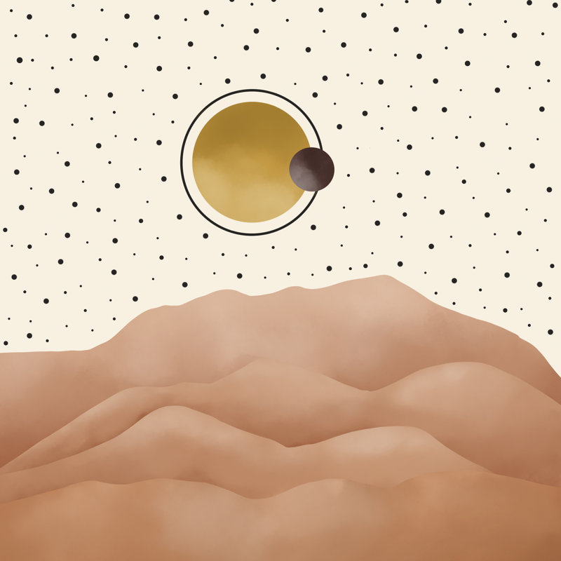 Dunes du désert, H 12 po x l 12 po x P 1,25 po, Non, Toile tendue