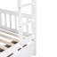 Lit superposé simple en bois d'hévéa avec tiroirs, convertible en deux lits simples, garde-corps de sécurité-599810106