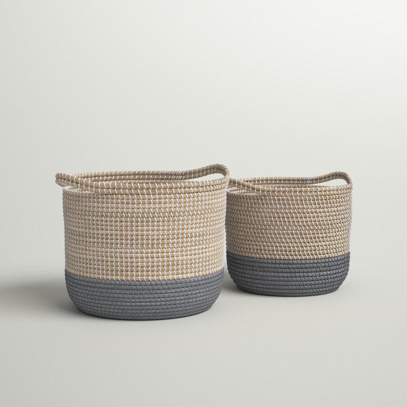 Ensemble de 2 paniers en ruppie maritime