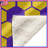 Yellow Hexagon Pattern Blankets-130857291