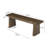 55.1" Solid Wood Bench, Rustic Entryway Bench