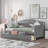 Wooden Daybed With 2 Drawers, No Box Spring Needed-2004867795