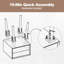 40cm W Manufactured Wood Bedside Table