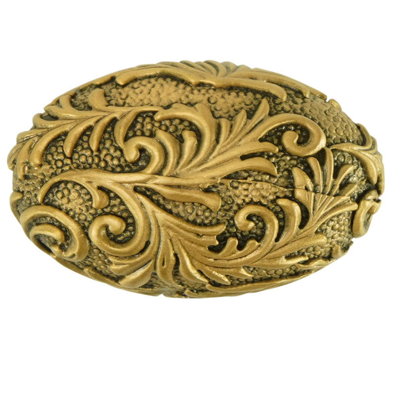 GLENDALE OVAL KNOB PLATE, Gold