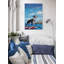 Surfboard Frenchie by Eyre Tarney - Wrapped Canvas Painting-1665315005