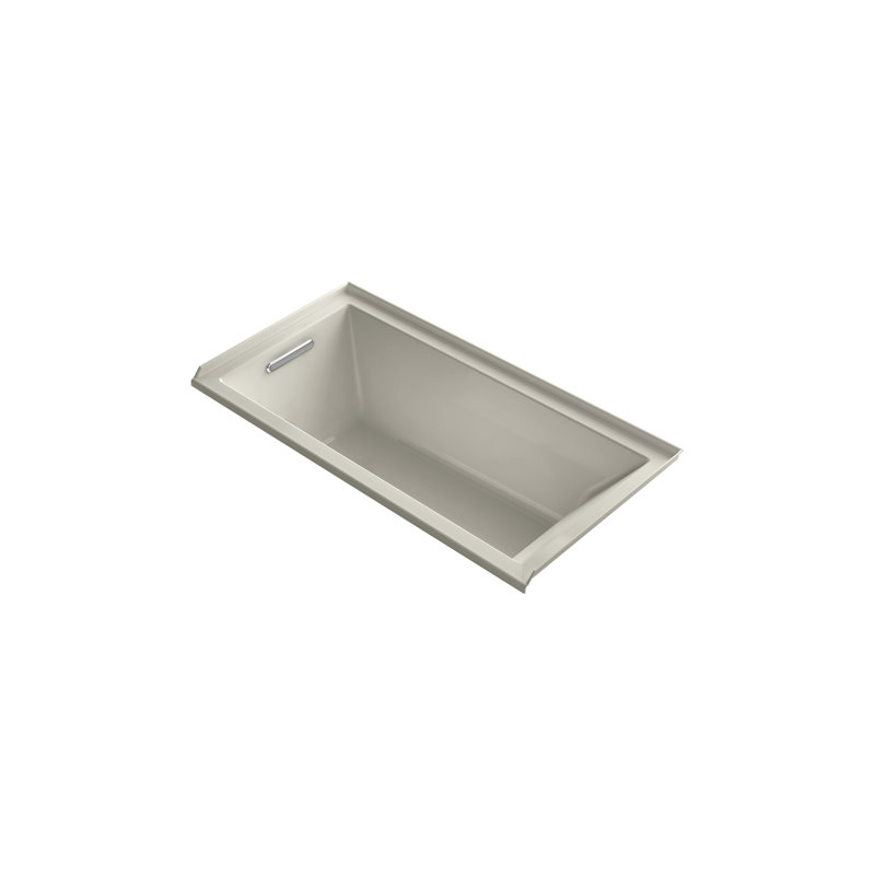 Underscore 60" x 30" Soaking Bathtub, Sandbar, Left