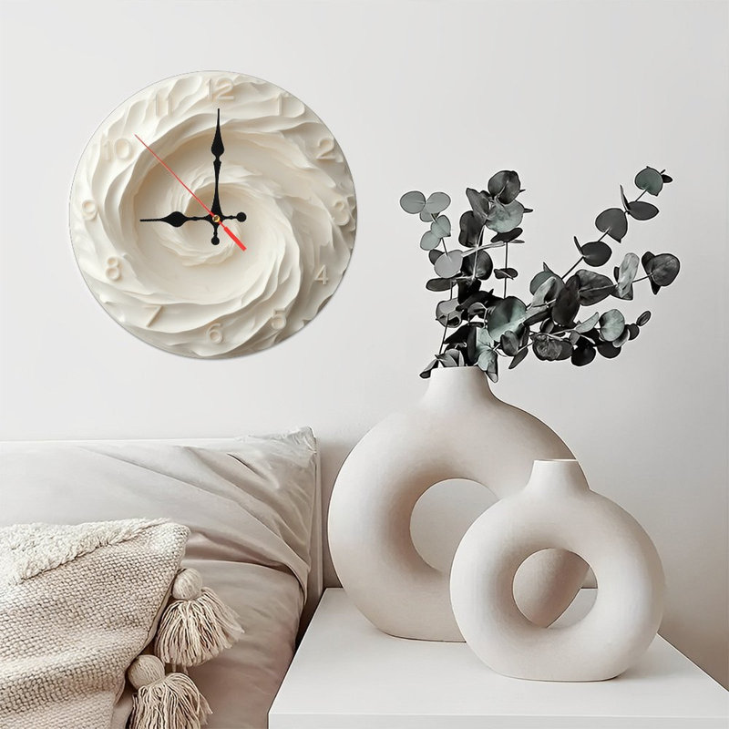 Horloge florale élégante