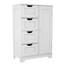 Armoire de rangement polyvalente pour salle de bain avec tablettes réglables, tiroirs et porte pour un rangement organisé et élégant