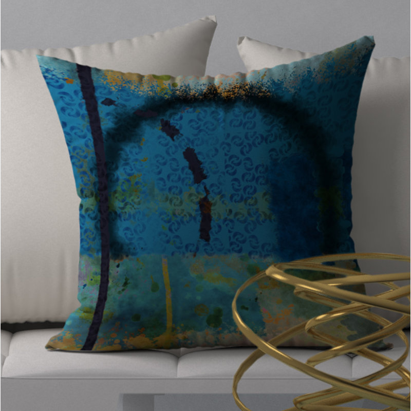 Abstract Throw Pillow, 20" x 20"