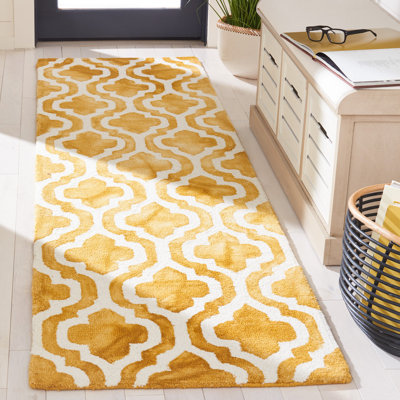 Tapis géométrique en laine touffeté à la main Degeorge