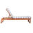 Faunce Outdoor Eucalyptus Wood Chaise Lounge , Cushion Included-1021351647-1012308497