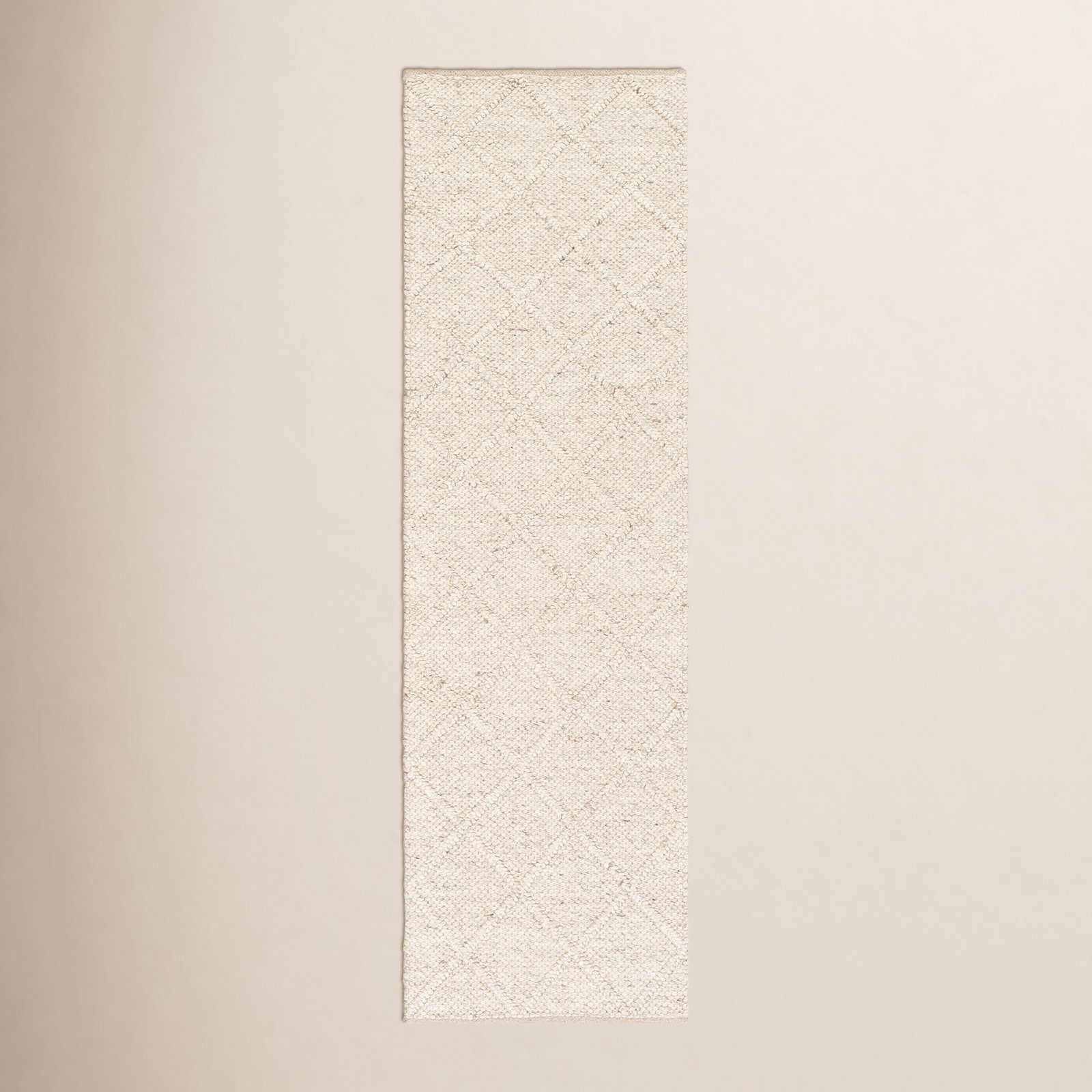 Gray Flatweave Geometric Rug, Runner 2'6" x 8'