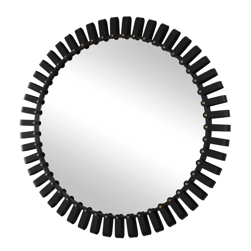  Jael Round Iron Bands Mirror