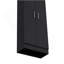 Armoire garde-manger H 67 po, 5 tablettes internes, deux portes, noir