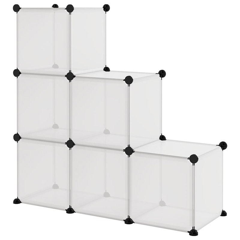 6 - Pair Stackable Shoe Rack