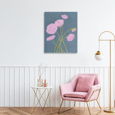 Toile botanique «Dusty Posies», conception par Grace Popp
