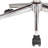 Oliver Faux Leather Upholstered Swivel & Adjustable-Height Task Chair with Wooden Back & Chrome Metal Base-660858941