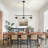 Levona 3-Light 31"  Hammered Glass Kitchen Island Pendant Light-100709616