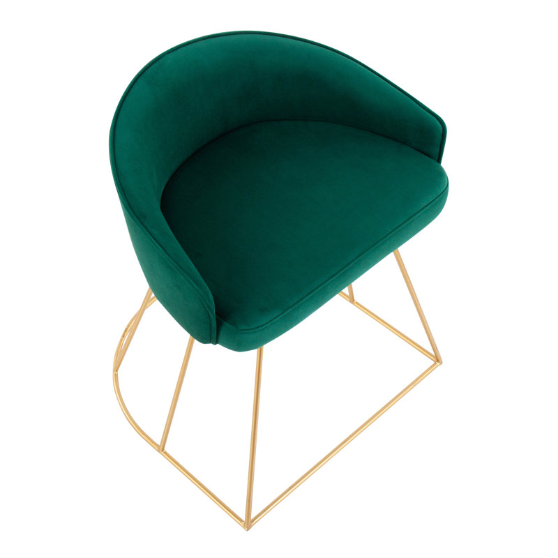 Tabouret d'appoint en acier Schneider, Vert
