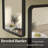 Molly Beveled Edge Metal Framed Tempered Glass Wall Mounted Rectangular Vanity Mirror-111625041