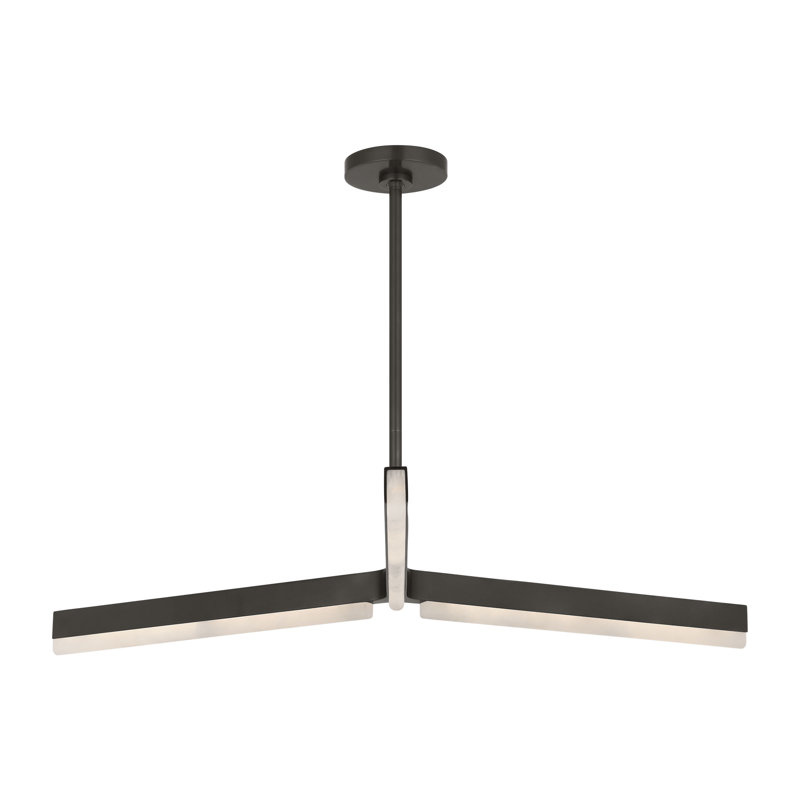 Linea LED Chandelier, Bronze