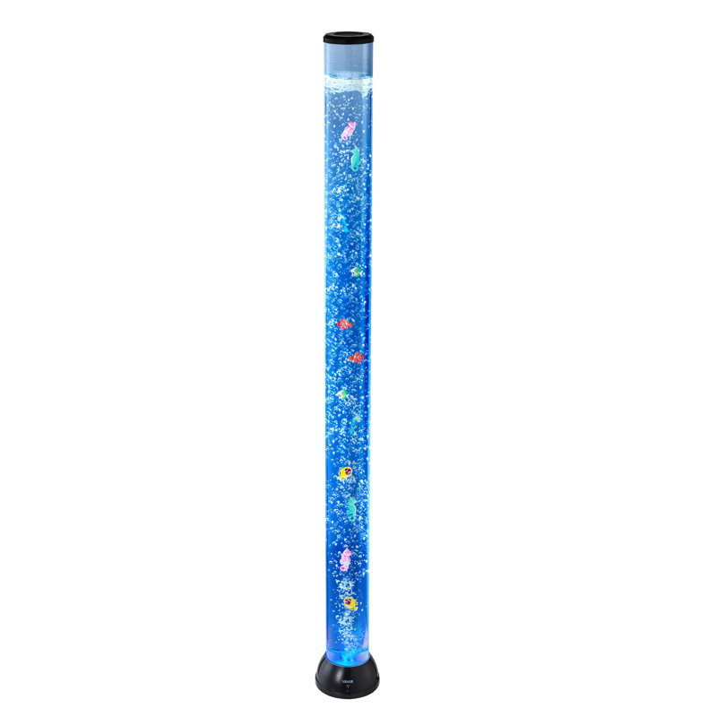 Bubble Tube Lamp Lampe aquarium 16 pi 5 couleurs pour soulagement apaisant, 59.45"