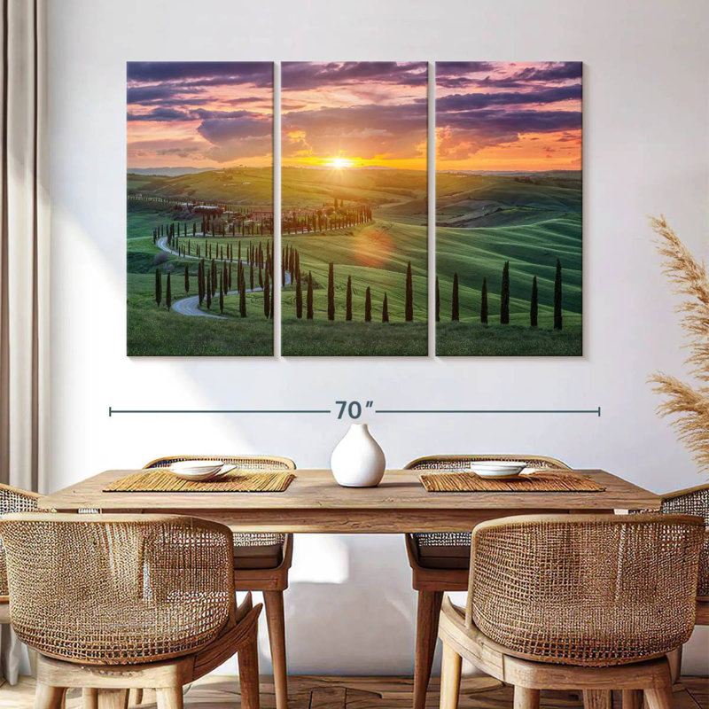 Sebbie Sunset Over Tuscany, 42" H x 65" W