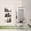 Armoire de niche de douche encastrée en bois l 17,5 po x P 4 po x H 26,4 po-1570926998