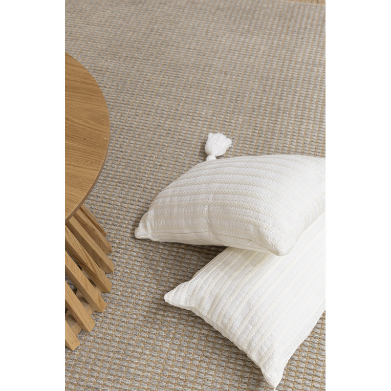 Tapis rectangulaire en jute / sisal Jarlin, Tapis de couloir 3 pi 4 po x 9 pi 11 po