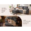 3 Seater Linen Blend Sofa Bed-822452266