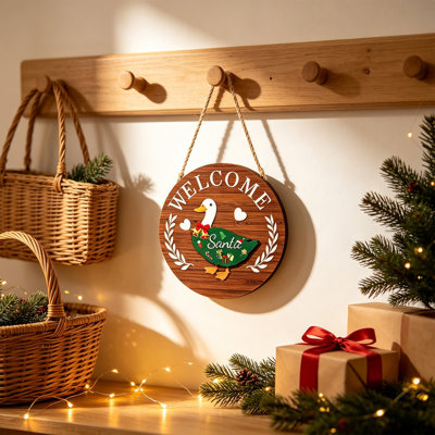 Panneau en bois interchangeable Welcome