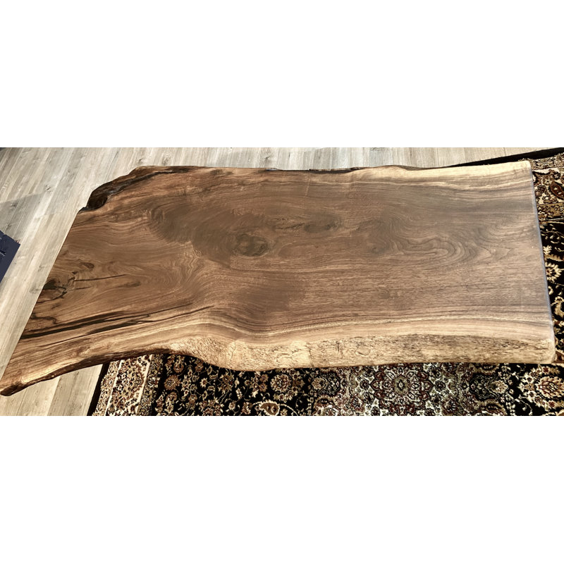 Large Natural Live Edge Walnut Coffee Table