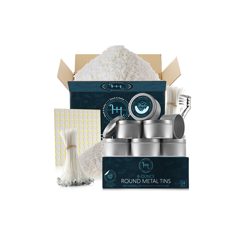 Ensemble de 25 bougies 251 pièces Hearth & Harbor, 7 po x 7 po, 227