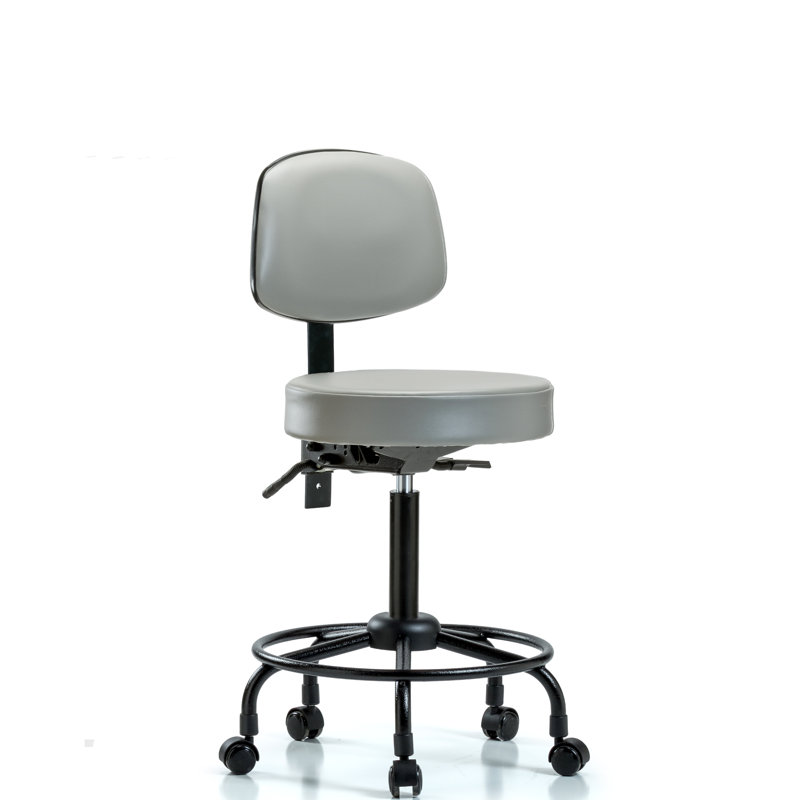 Tabouret de bar Barcus, Roulettes, Colombe