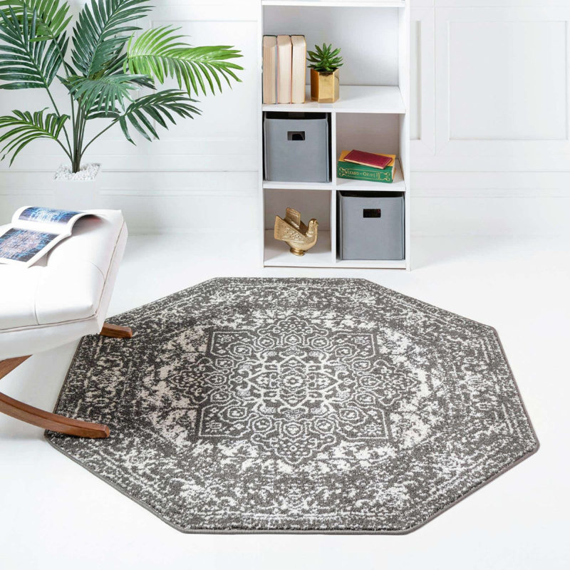 Endesha Oriental Indoor Rug, Octagon 7'10"