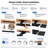 KT1 Ergonomic Under Desk Keyboard Tray with Adjustable Height, Negative Tilt, 360° Swivel, Slide-Out Rail, Left or Right Mouse Platform and KT Bridge 