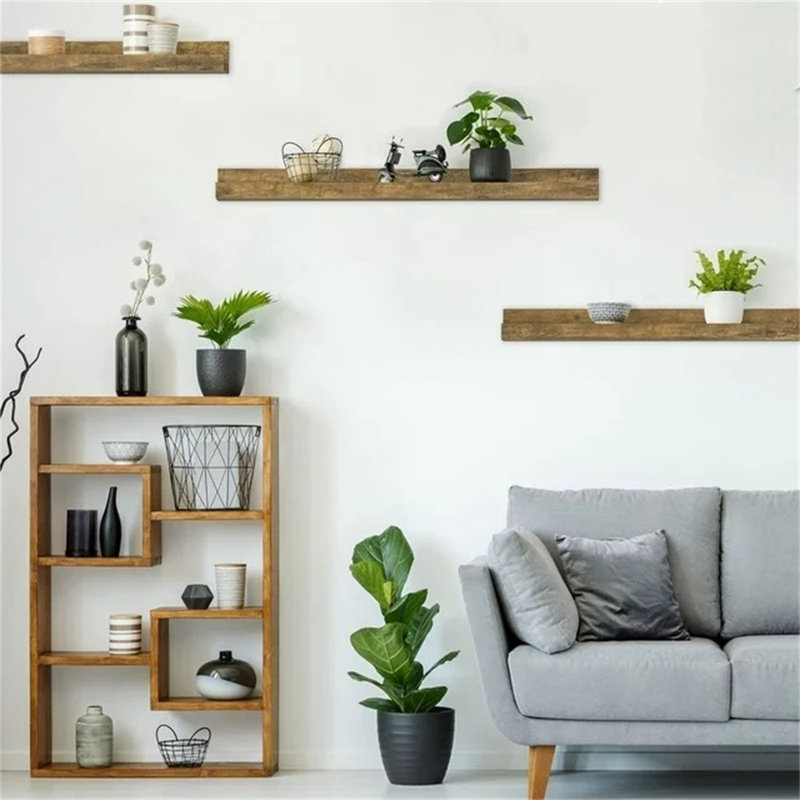 Lorayne Floating Shelf, Walnut Brown
