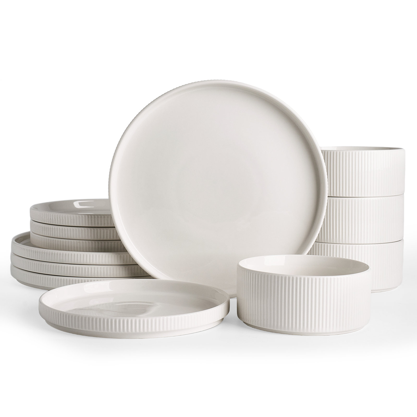 Porcelain Dinnerware Set, White