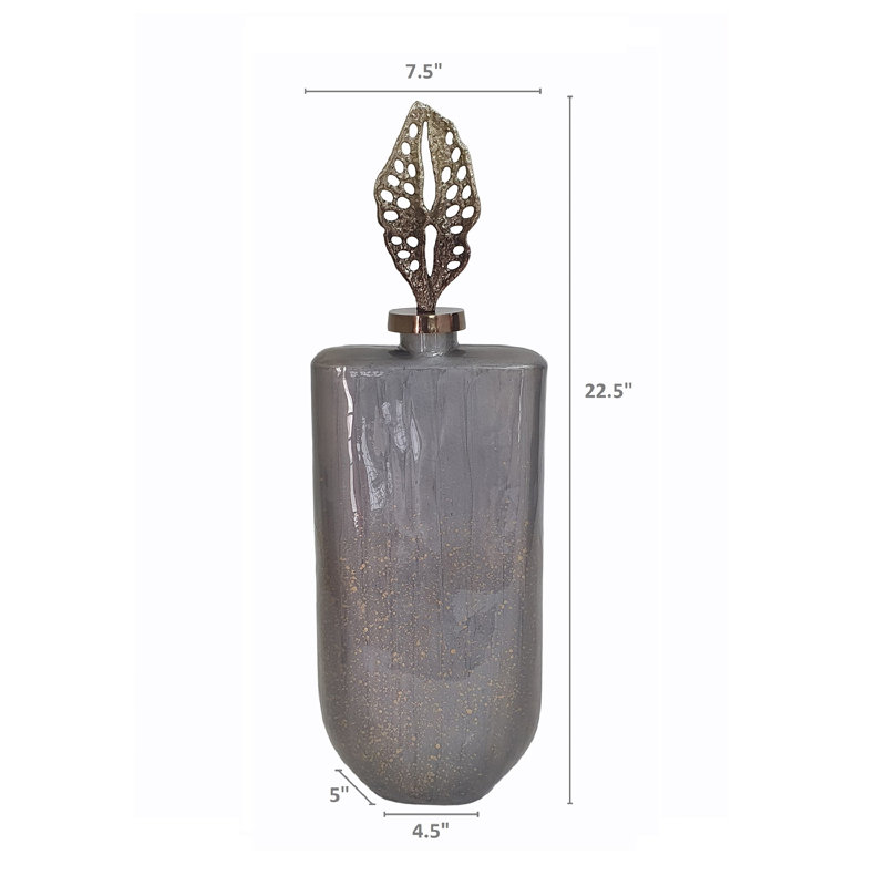 Drabeck Table Vase, 22.5" H x 7.5" W x 5" D