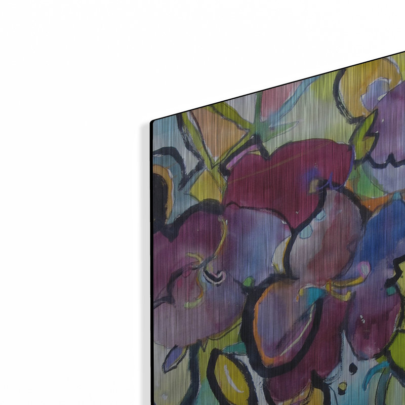 Art mural «Winter Purple» par Emily Weil, H 24 po x l 16 po