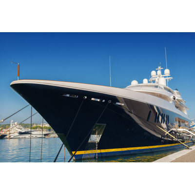 Big Luxury Yacht by Thomaslenne - Wrapped Canvas Print