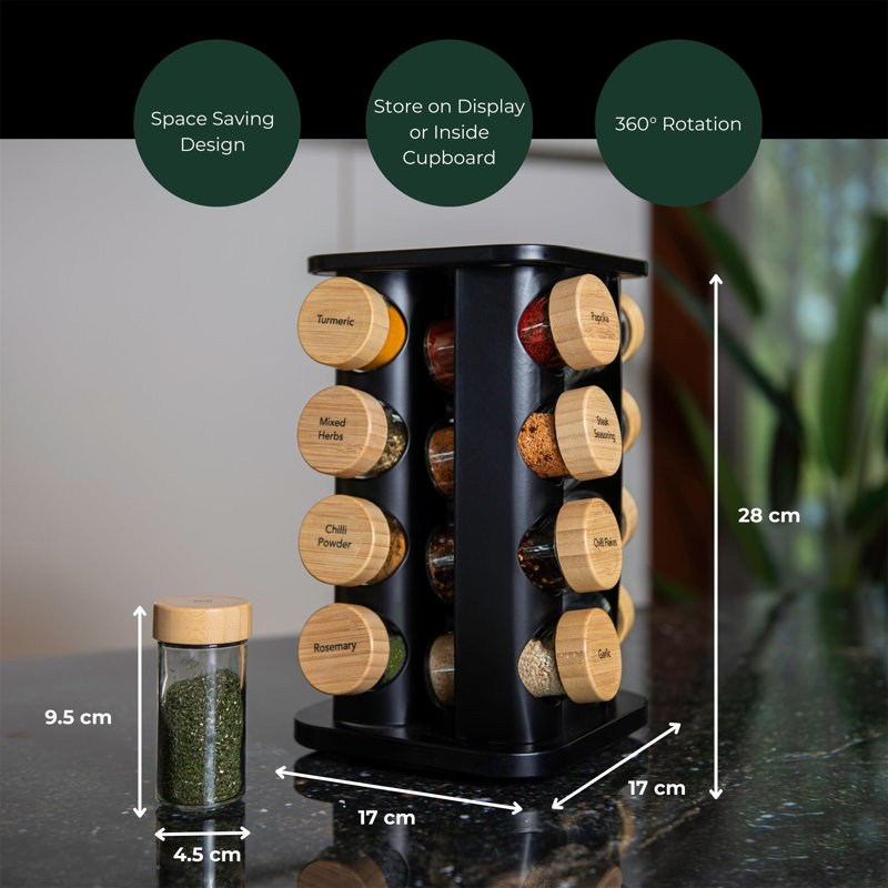 Spice Jar & Rack Set