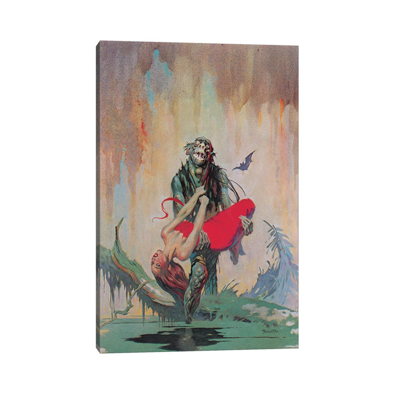 «Monster Men» par Frank Frazetta, reproduction d'art sur toile tendue, H 26 po x l 18 po x 1,5 po