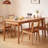 Rectangular Solid Oak Extendable Dining Table-979476749