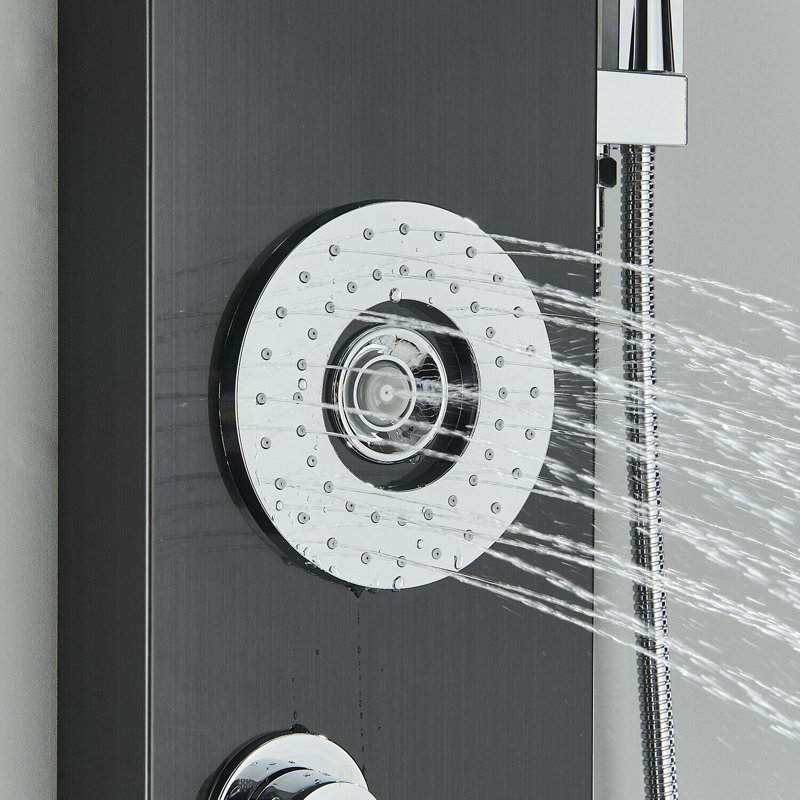 Panneau de douche mural 47,5 "avec pomme de douche fixe