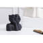 Élégant vase en céramique noire, 7,5 x 4,3 x 6,3 pouces | 100% céramique durable, parfaite pour la décoration intérieure et les centres de table | Design moderne pour le salon, le bureau et la salle à manger | Pièce décorative élégante et fonctionnelle-953787304