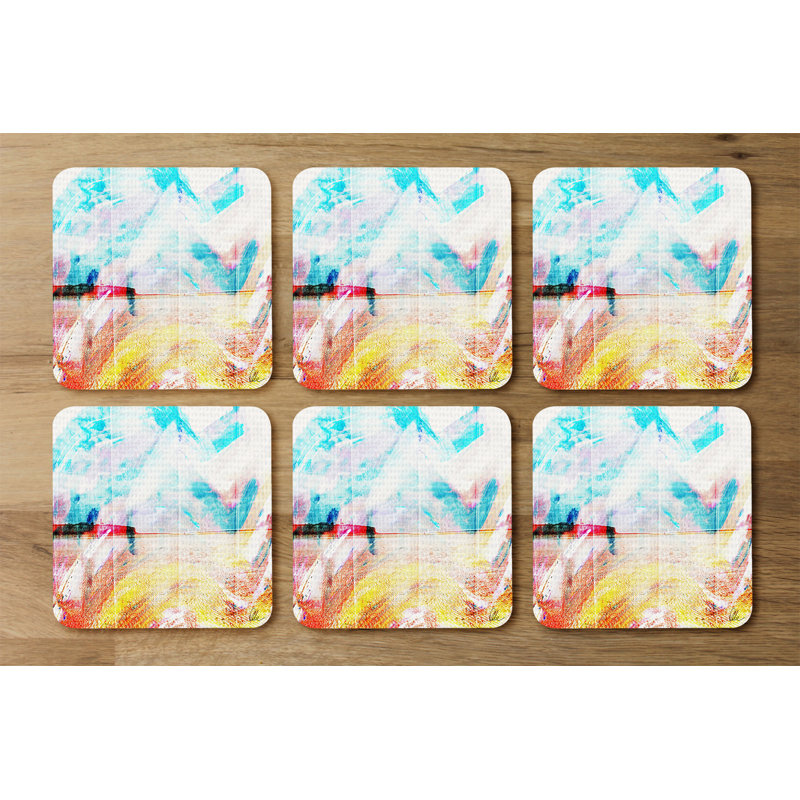 Square 6 Piece Coaster Set
