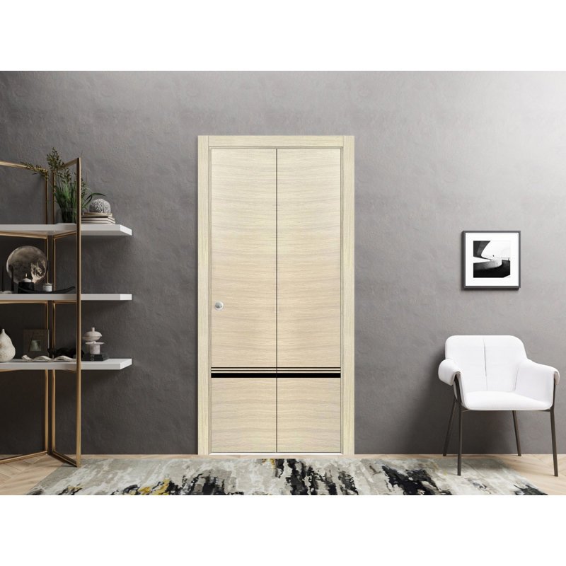 Porte pliante à panneaux en bois, 72 po x 84 po